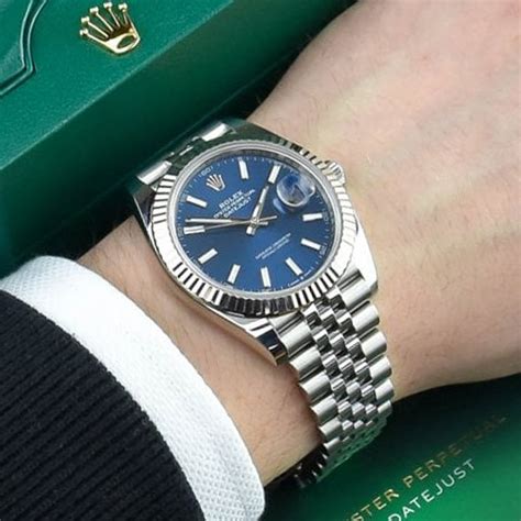 rolex datejust 41 blue for sale|2021 rolex datejust 41 mm.